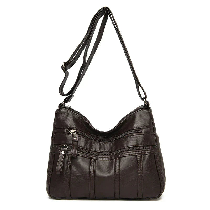 Nina Soft Leather Crossbody Bag