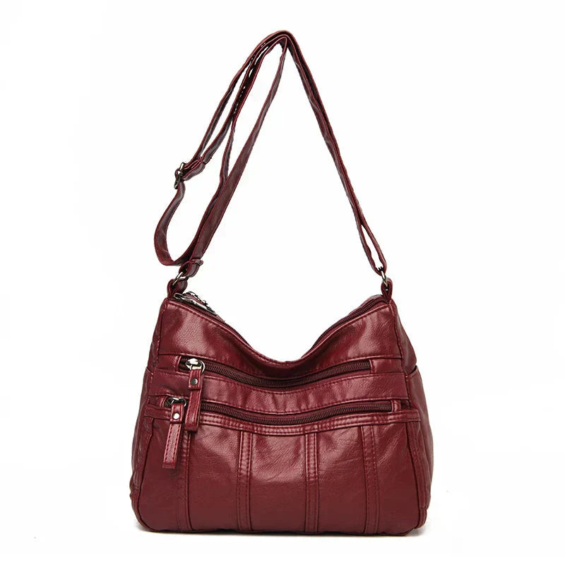Nina Soft Leather Crossbody Bag
