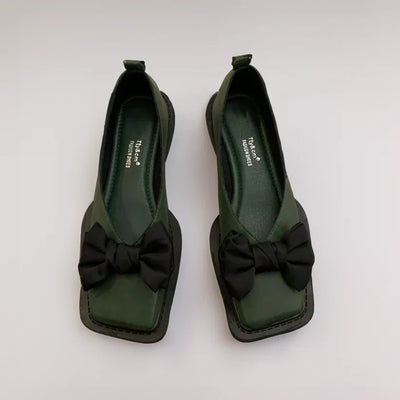 Lucia | Stylish Bow Detail Houndstooth Flats