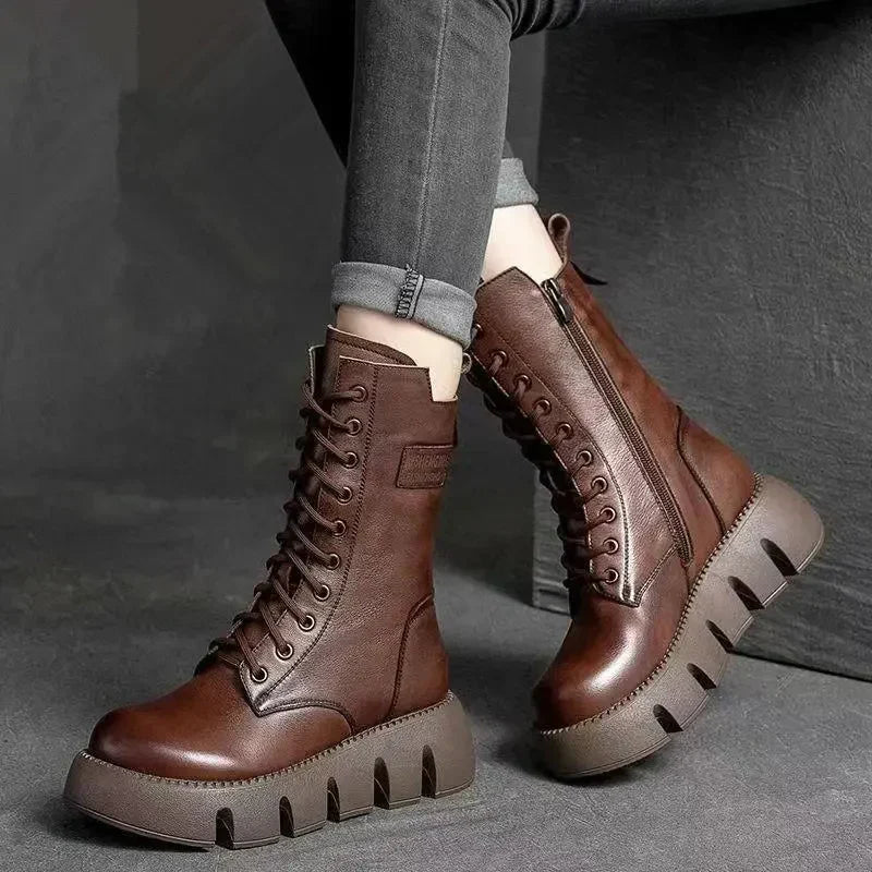Bonnie™ | Stylish High-Top Platform Boots