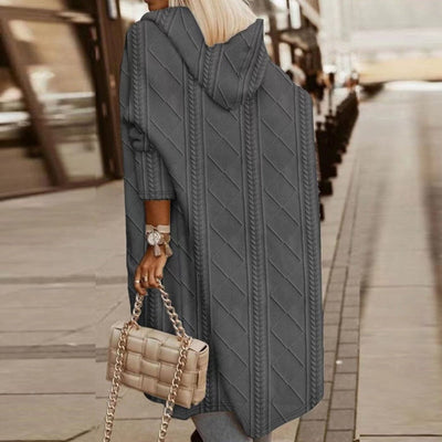 Kateri™ - EXTENDED LENGTH HOODED CARDIGAN WITH RELAXED FIT
