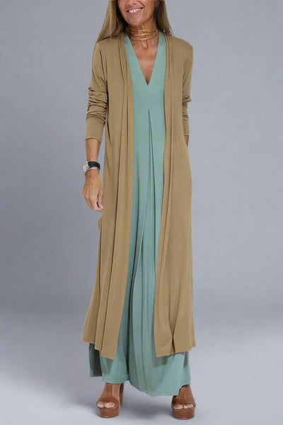 Elfriede | Elegant Maxi Dress with Free Cardigan for Every Occasion