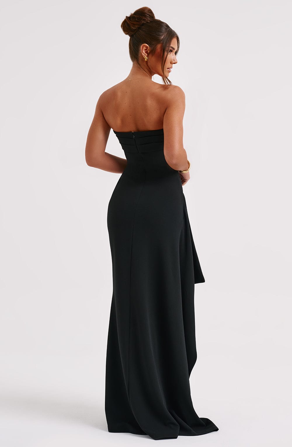 Alina | Elegant Strapless Maxi Dress
